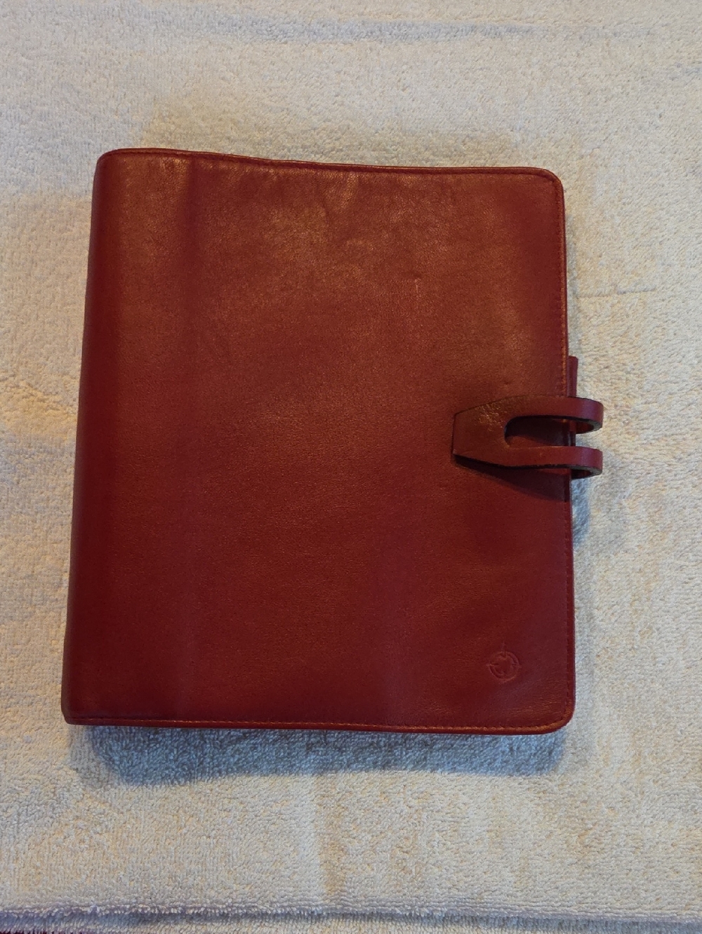 Franklin Covey Red Leather Folio Organizer